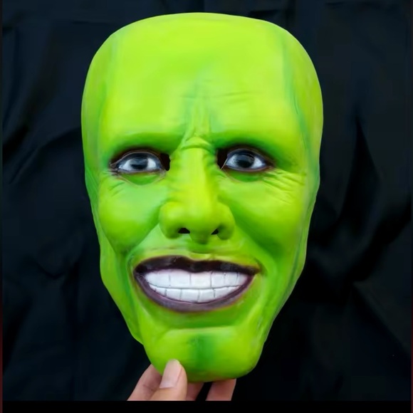 2x Green Masks from movie The Mask Jim Carrey Cosplay Costume - Picture 7 of 16